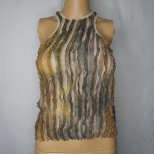 Plein Sud Mohair Blend Racerback Tank Top Vintage